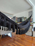 Boho Lounger Hammock - Black