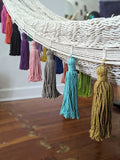Boho Lounger Hammock - Natural Rainbow