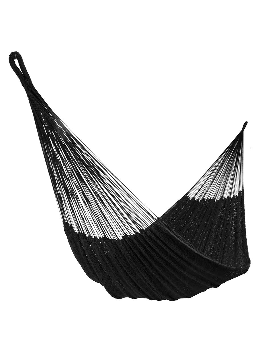 Thick Lounger Hammock Indoor Outdoor Mayan Hammock Black