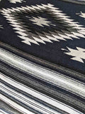 Saltillo Diamond Blanket - Navy
