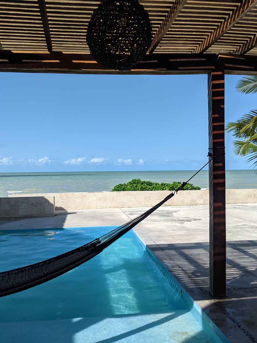 DuraSun Outdoor Lounger Hammock Weather Proof Hammock Black Hamuhk