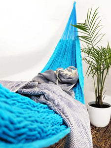 Thick Lounger Hammock - Sky Blue