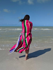 Mexican Beach Blanket - Pink