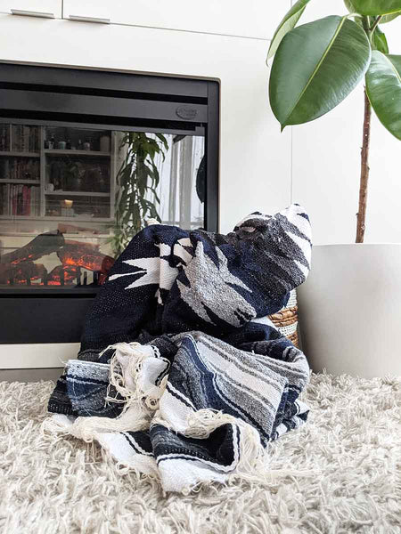 Saltillo Diamond Blanket Navy