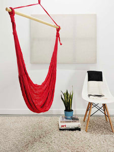 Thick Hangout Chair - Ruby Red