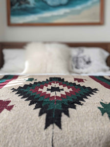 Saltillo Diamond Blanket - Redwood